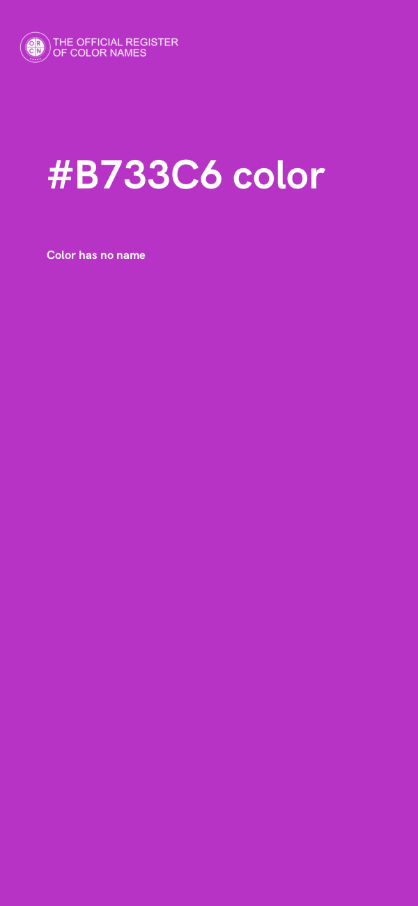 #B733C6 color image