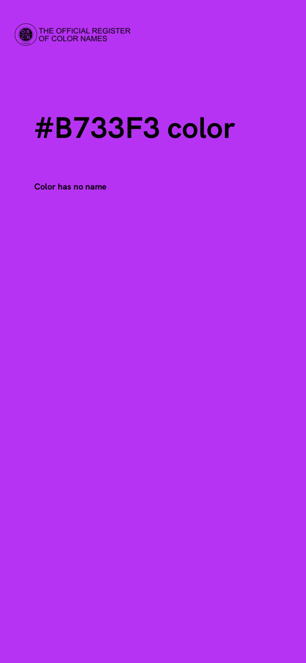 #B733F3 color image