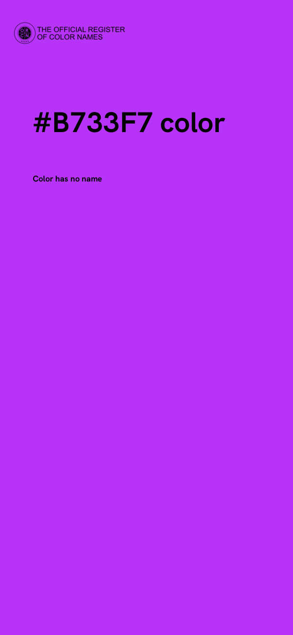#B733F7 color image