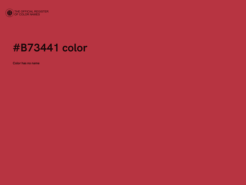 #B73441 color image