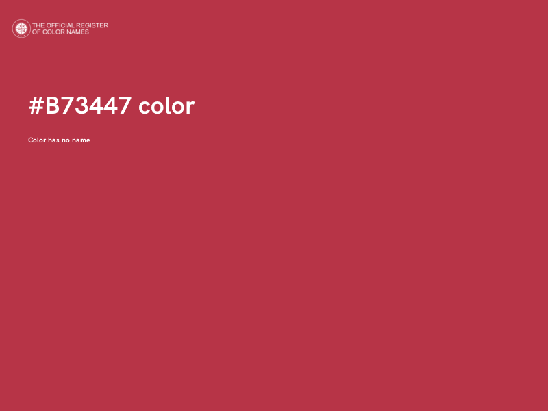 #B73447 color image