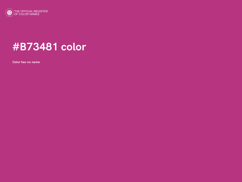 #B73481 color image