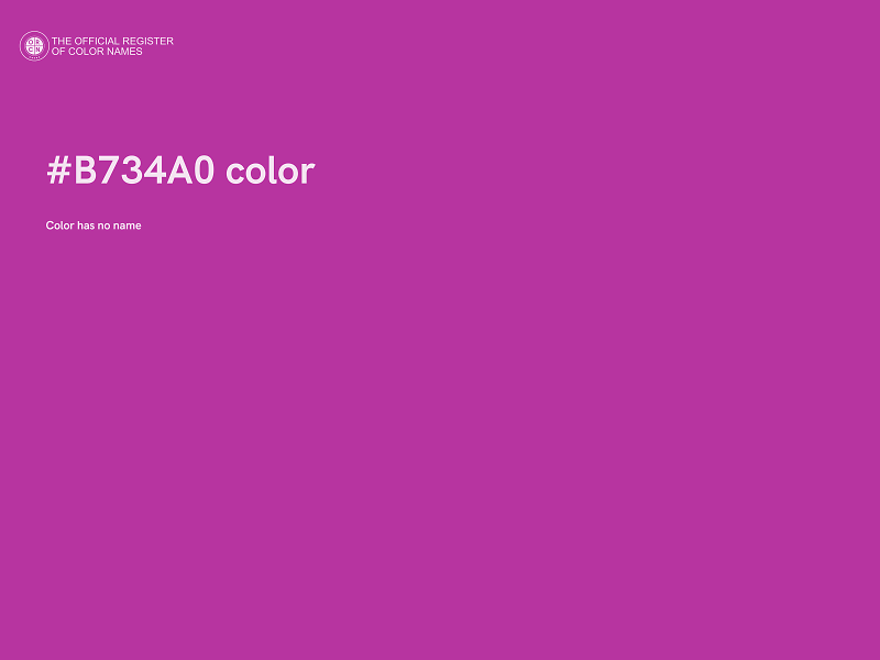 #B734A0 color image