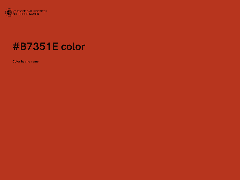 #B7351E color image
