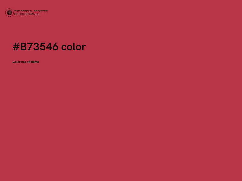 #B73546 color image