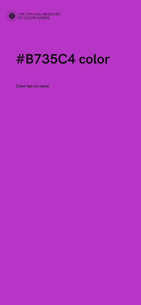 #B735C4 color image