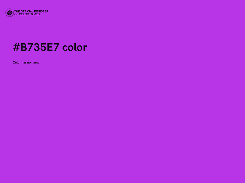 #B735E7 color image