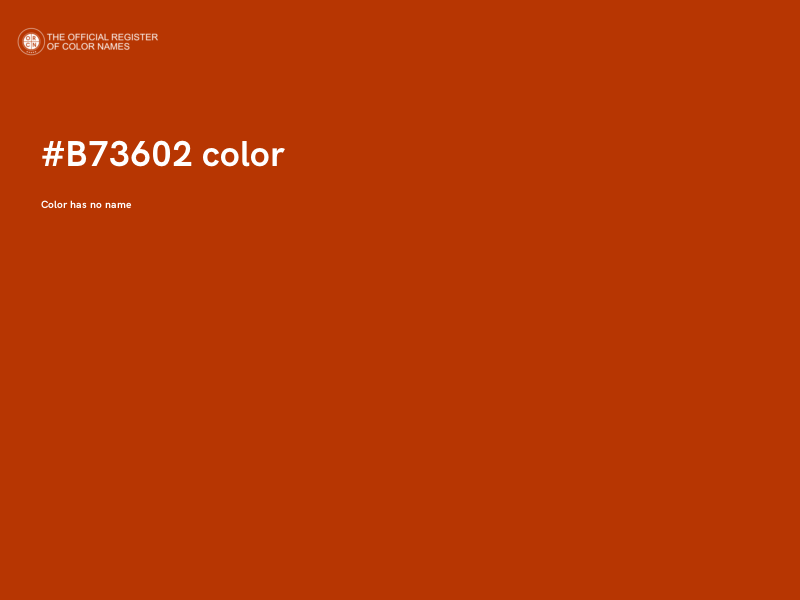 #B73602 color image