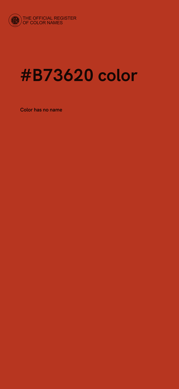 #B73620 color image