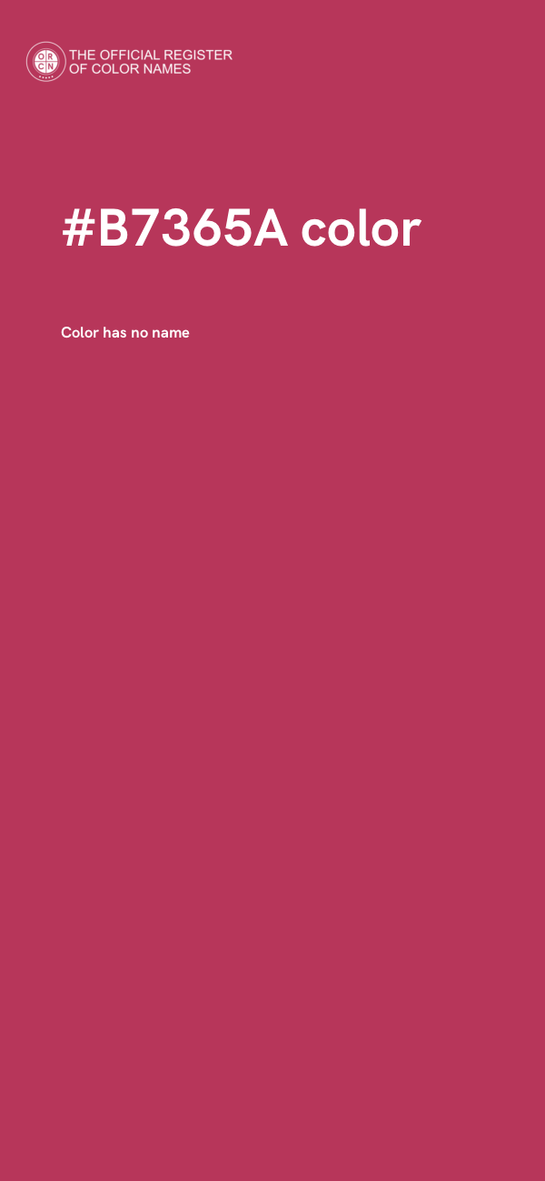 #B7365A color image
