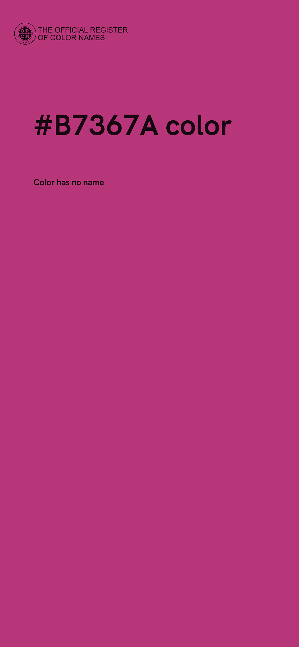 #B7367A color image