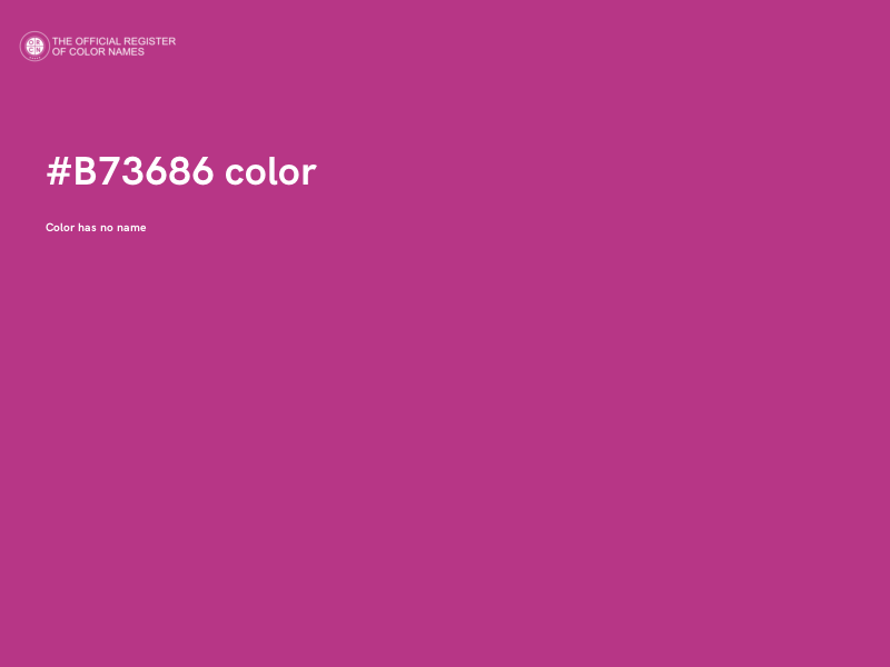 #B73686 color image