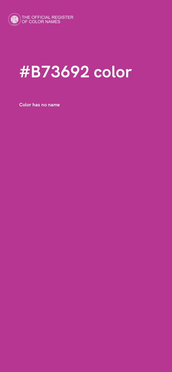 #B73692 color image