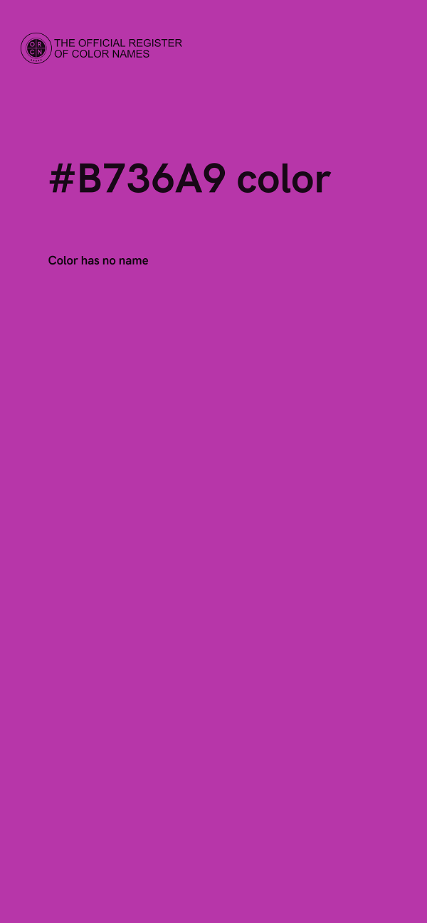 #B736A9 color image