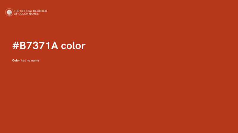 #B7371A color image