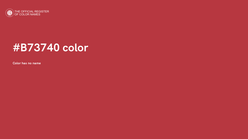 #B73740 color image