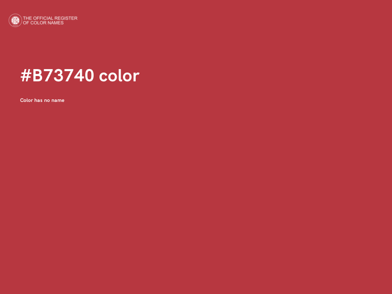 #B73740 color image