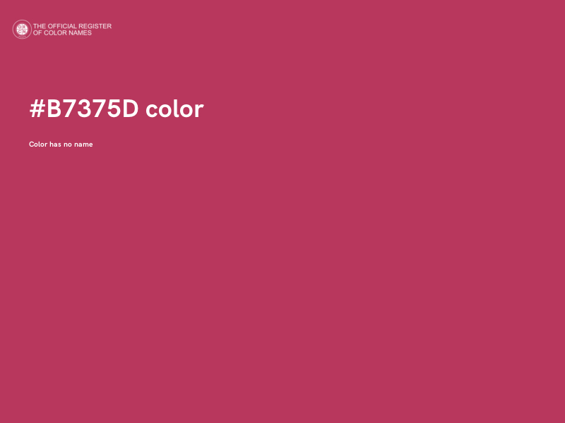 #B7375D color image