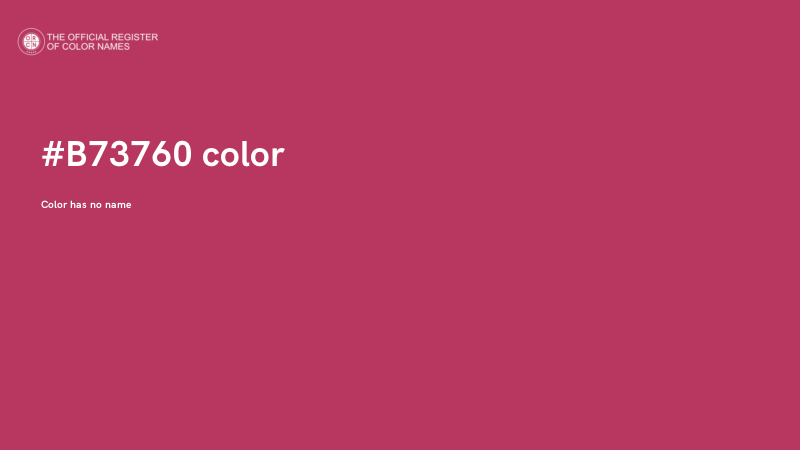 #B73760 color image