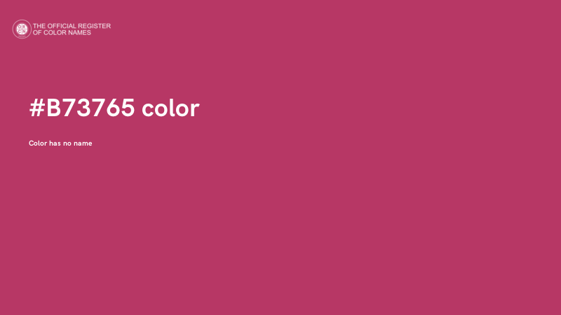 #B73765 color image
