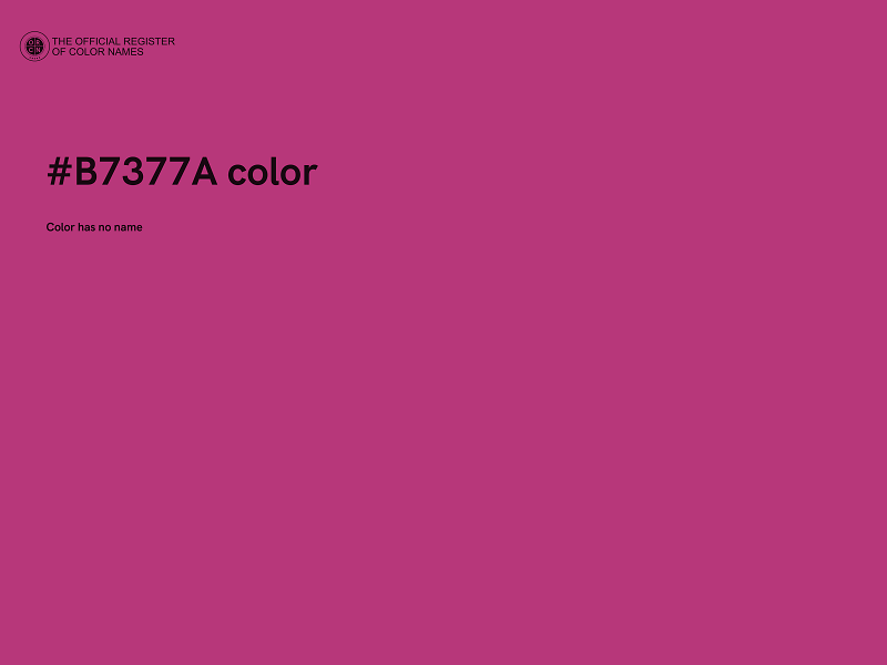 #B7377A color image