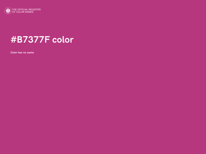 #B7377F color image