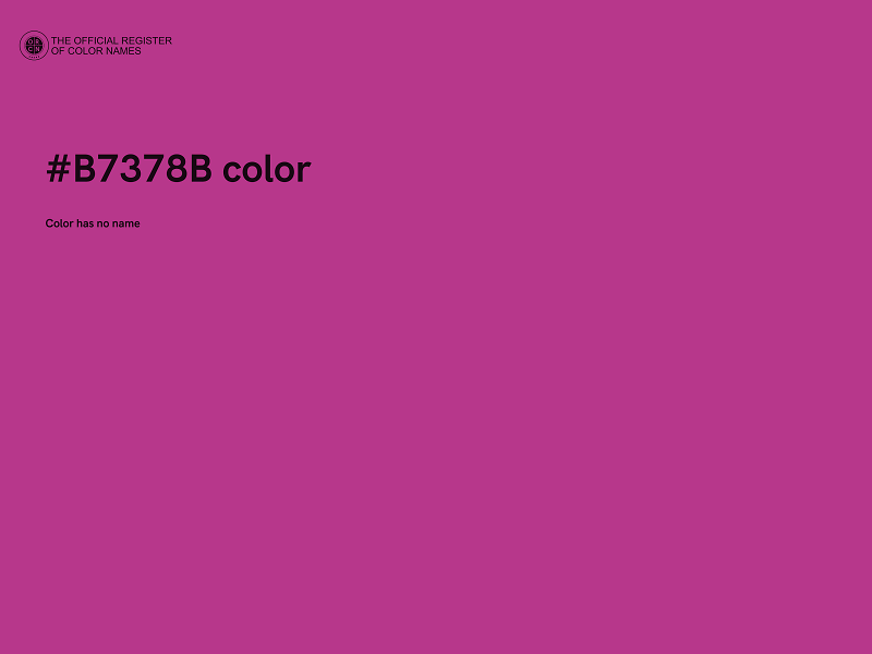 #B7378B color image