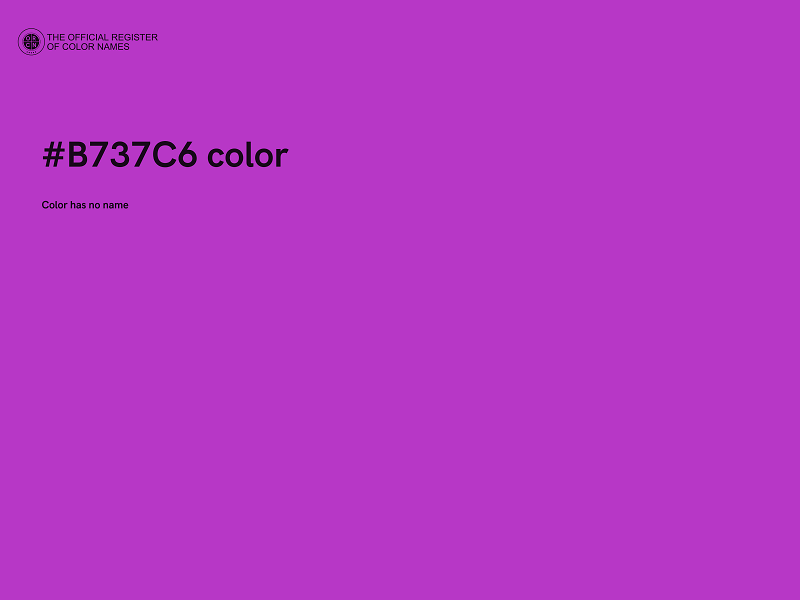 #B737C6 color image