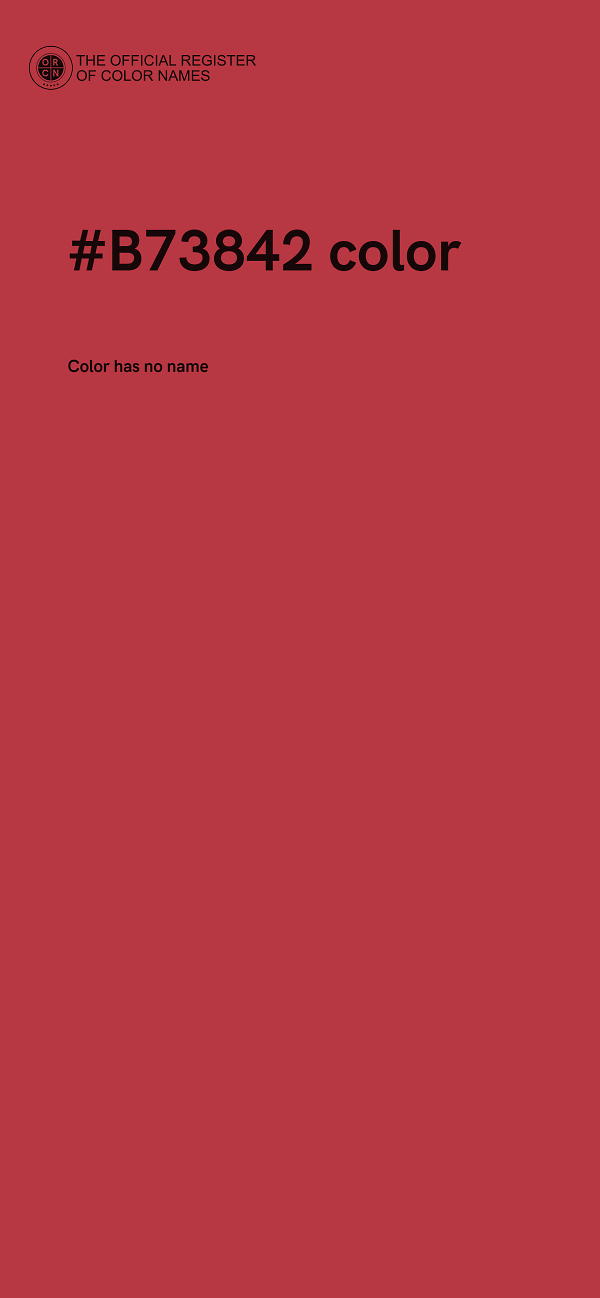#B73842 color image