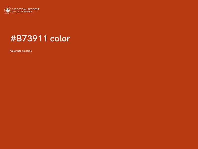 #B73911 color image