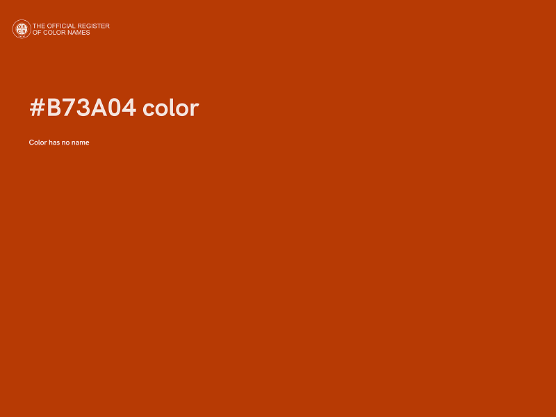 #B73A04 color image