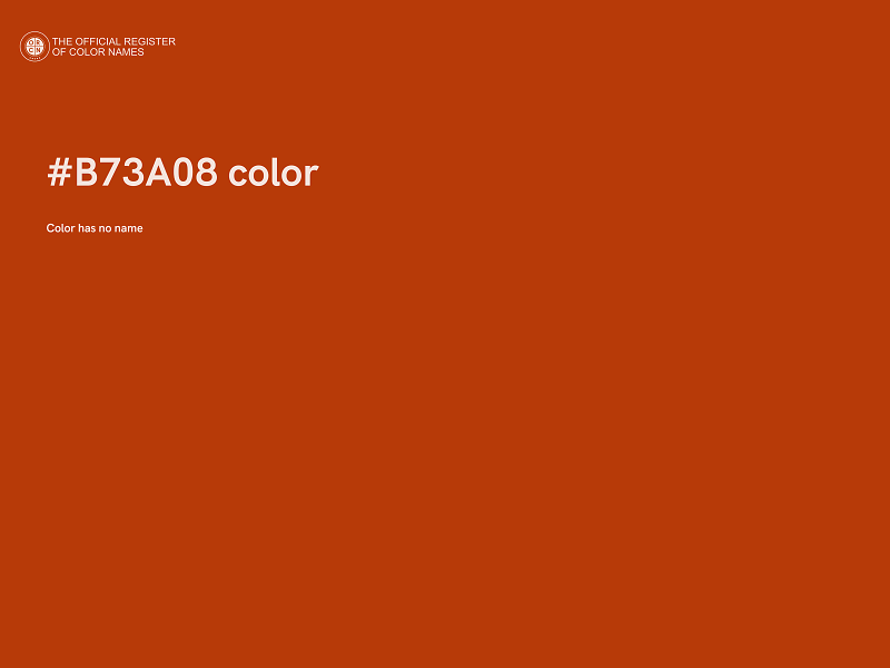 #B73A08 color image