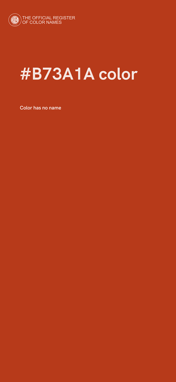 #B73A1A color image