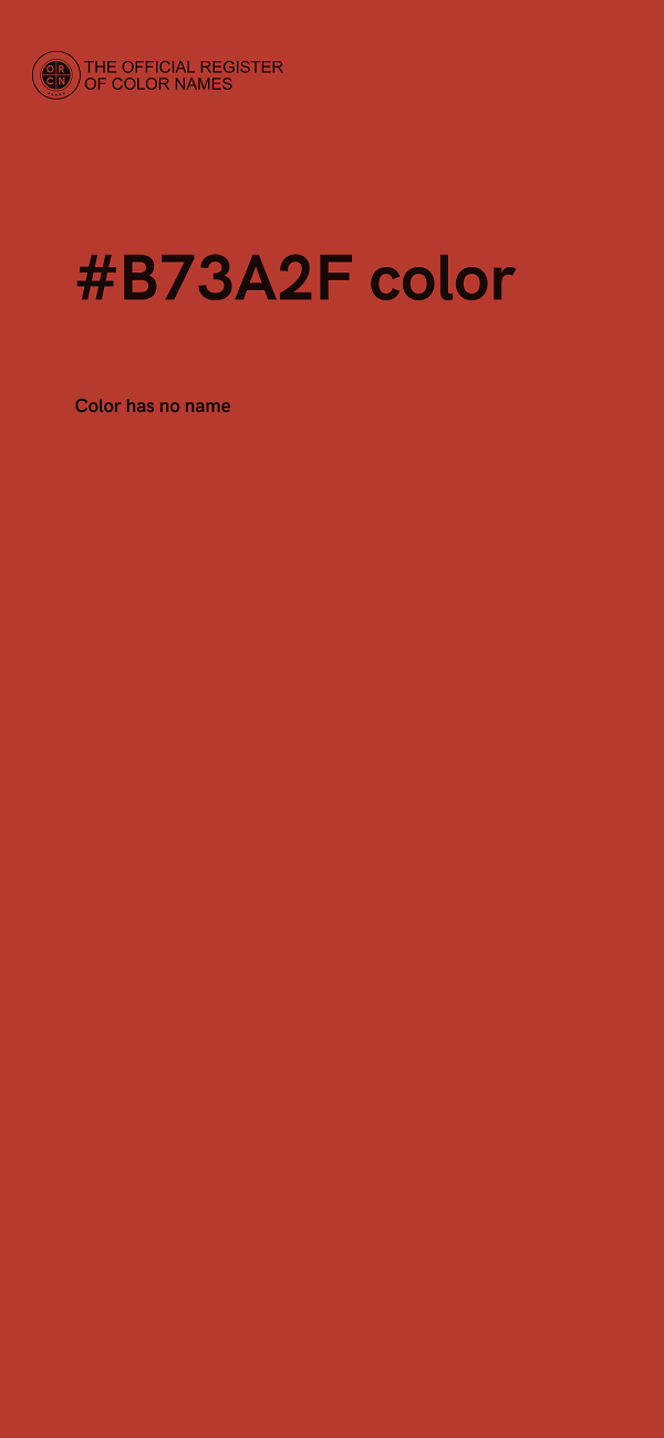 #B73A2F color image
