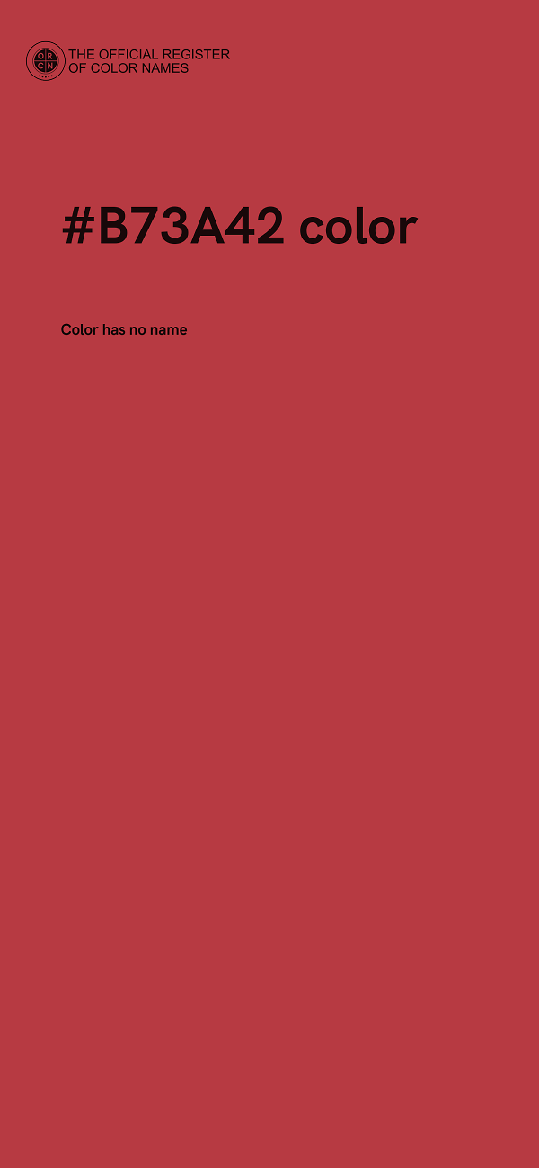 #B73A42 color image