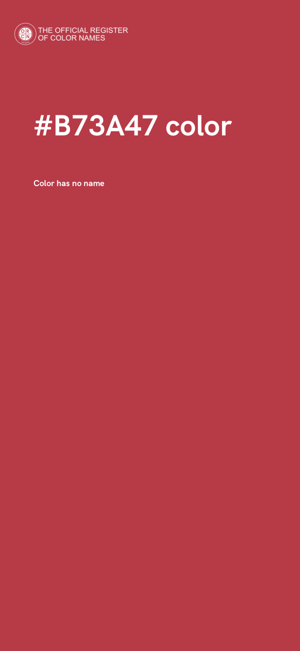 #B73A47 color image