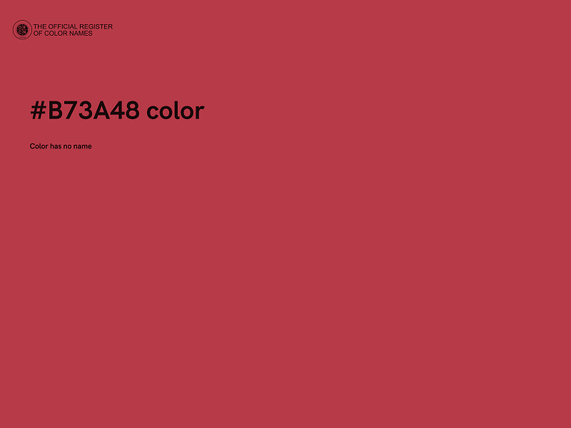 #B73A48 color image
