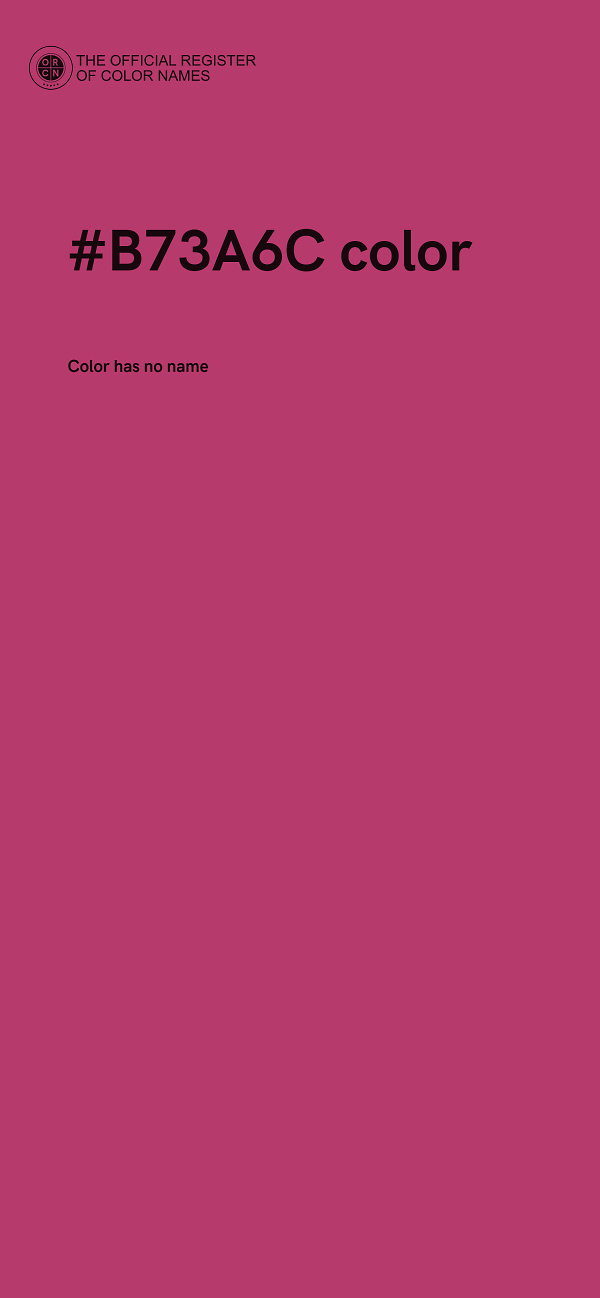#B73A6C color image