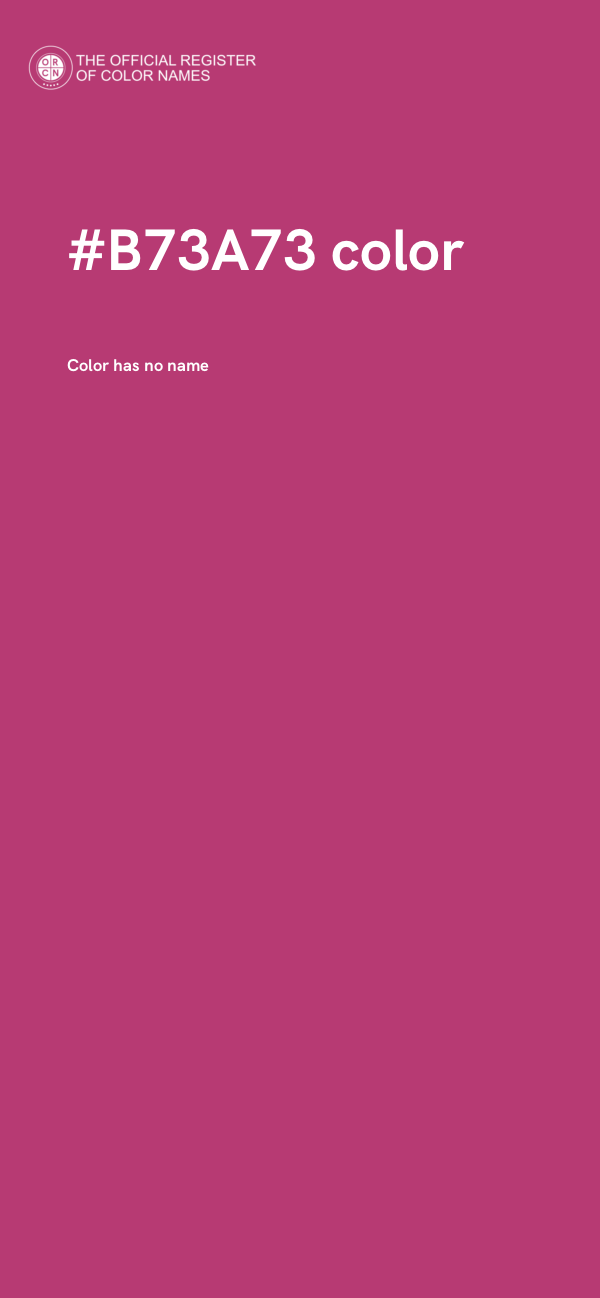 #B73A73 color image