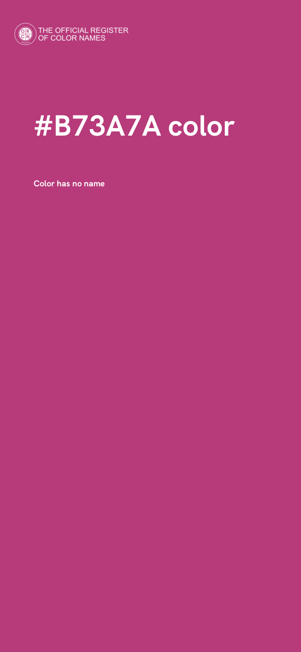 #B73A7A color image