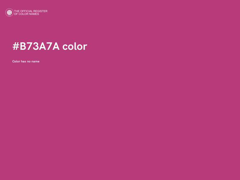 #B73A7A color image