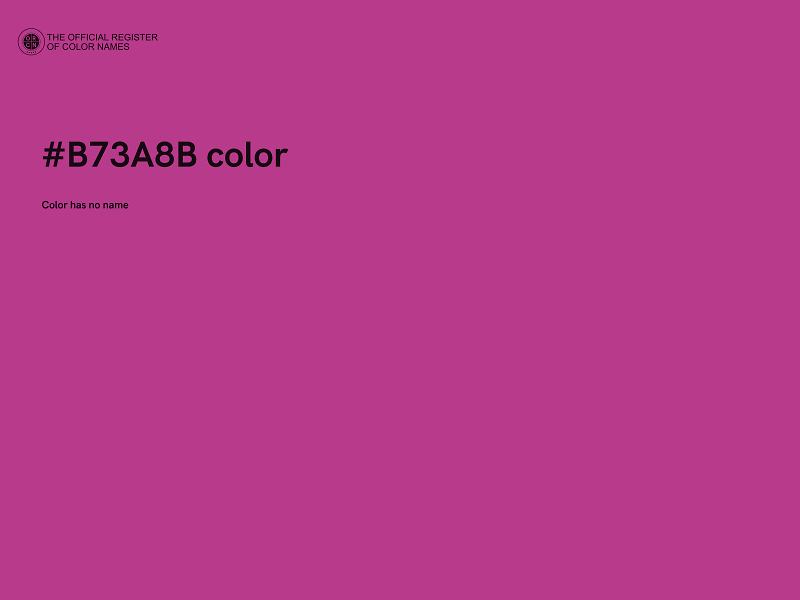 #B73A8B color image