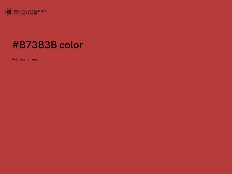 #B73B3B color image