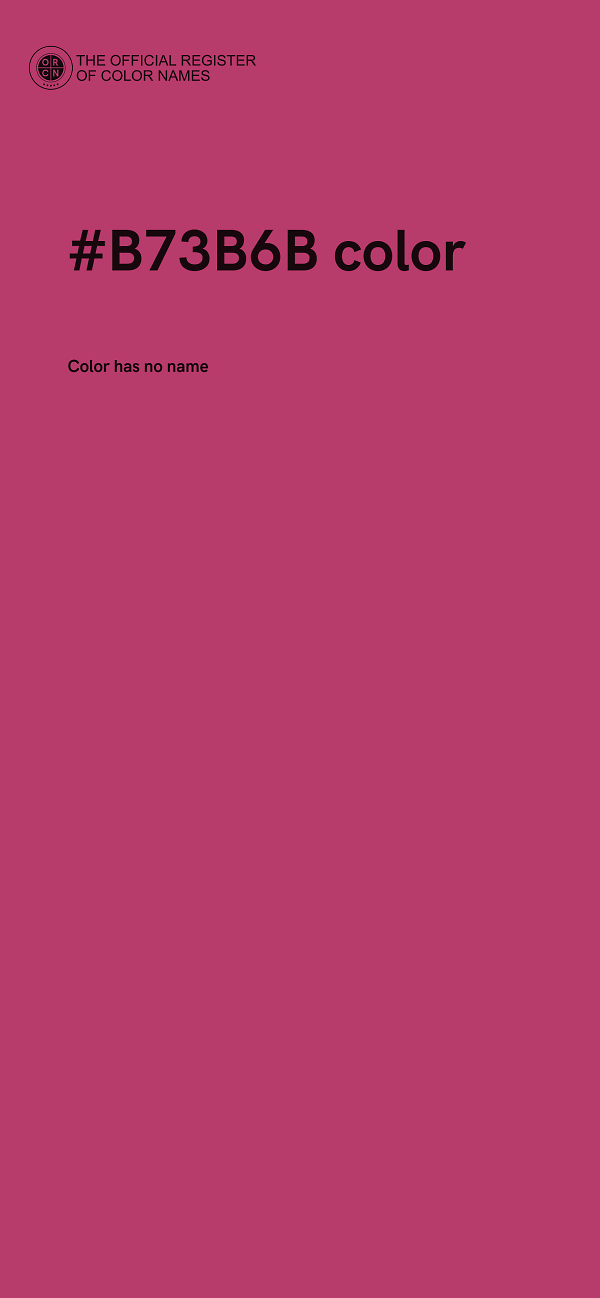 #B73B6B color image
