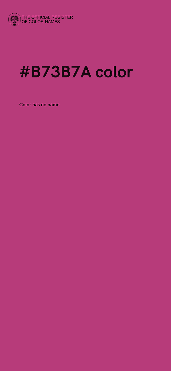 #B73B7A color image