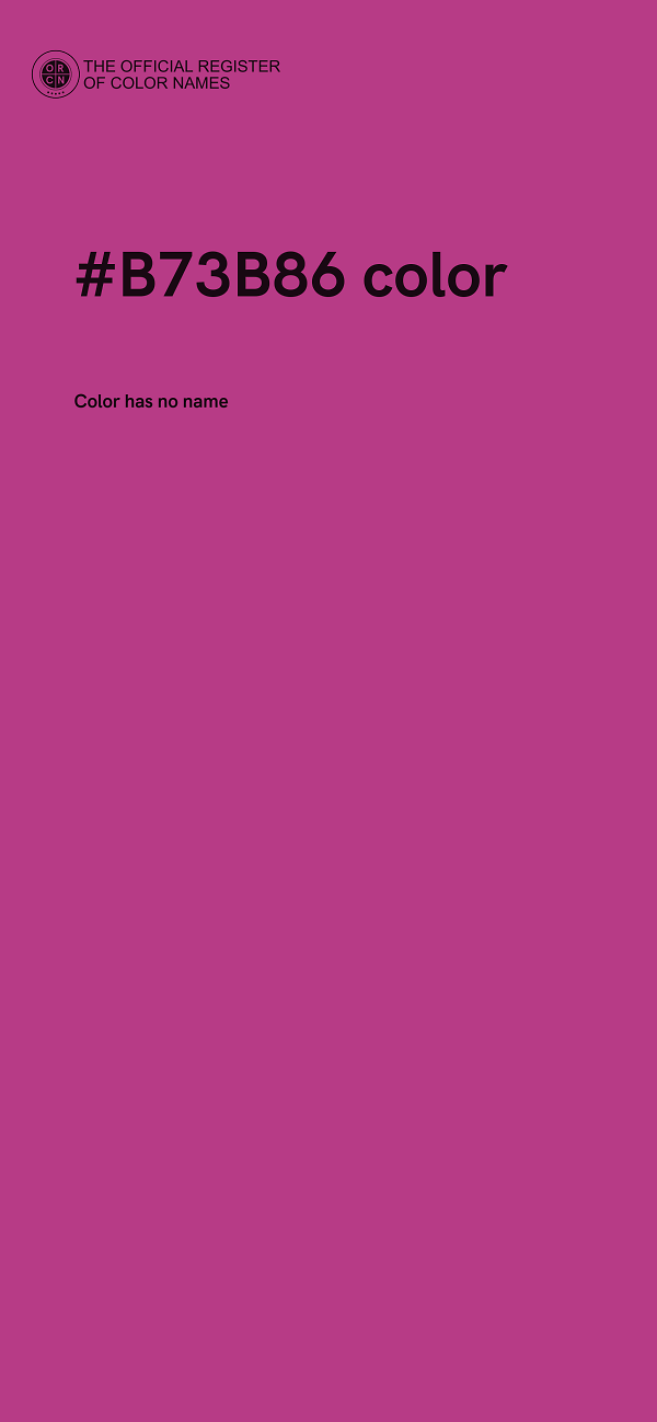 #B73B86 color image