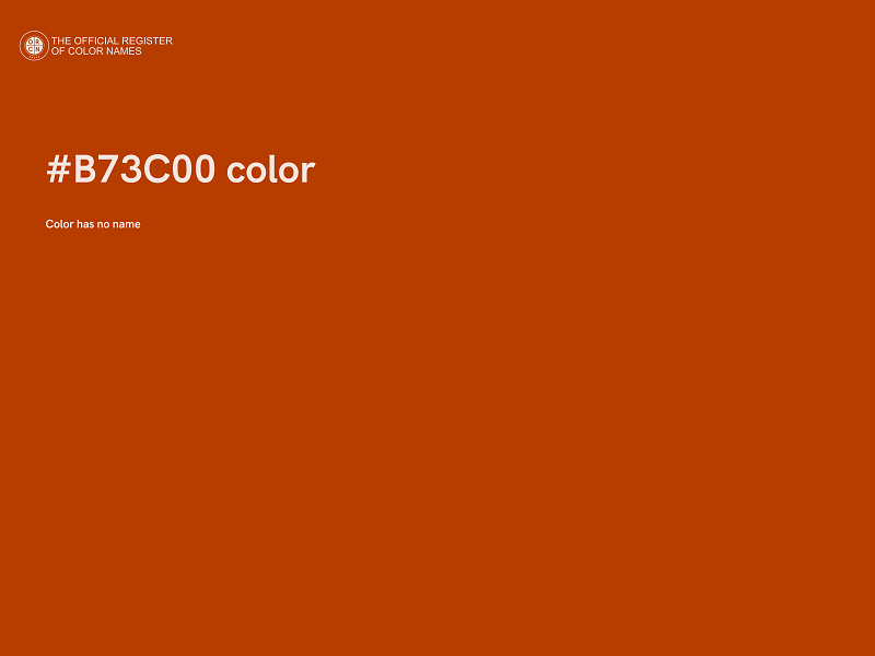#B73C00 color image