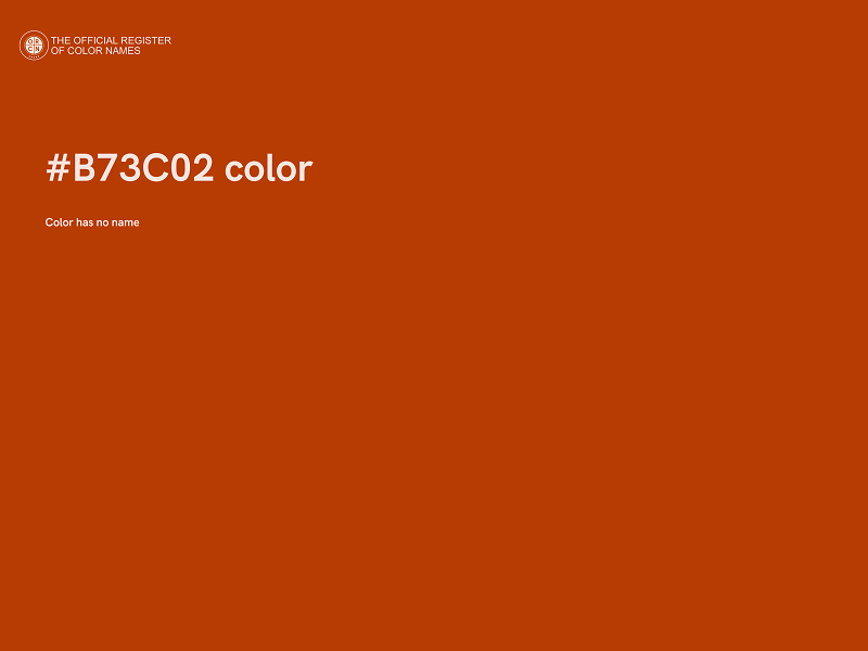 #B73C02 color image