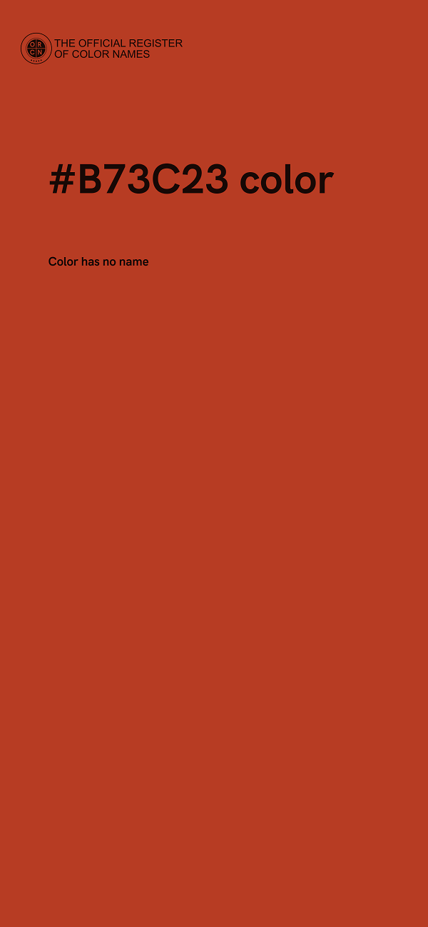 #B73C23 color image