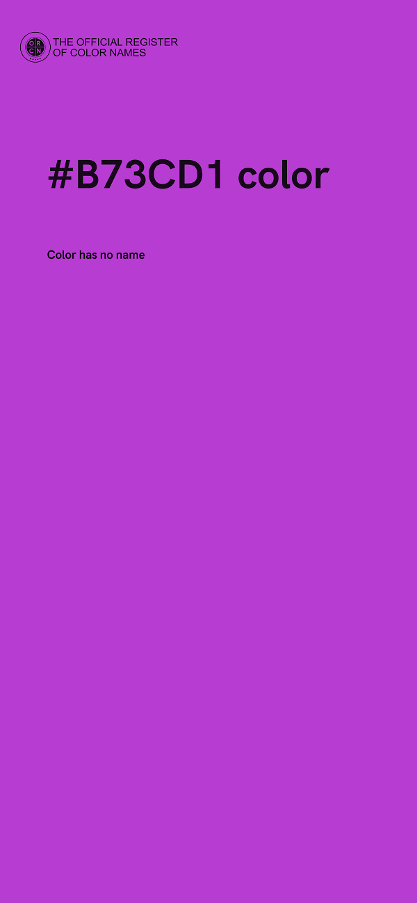 #B73CD1 color image